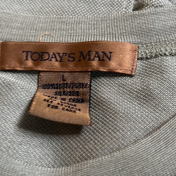 Todays Man Men’s short sleeved silk T - Picture 2 of 2